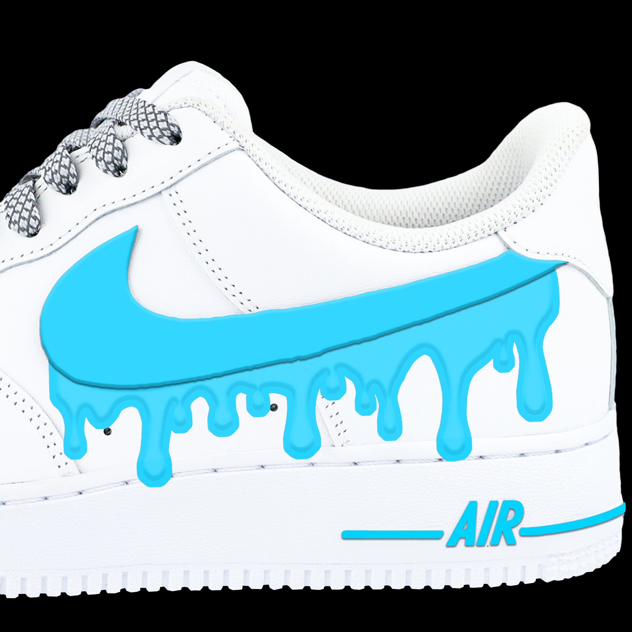 Blue Drip Kit Air Force Check Wrap – GLACÉ