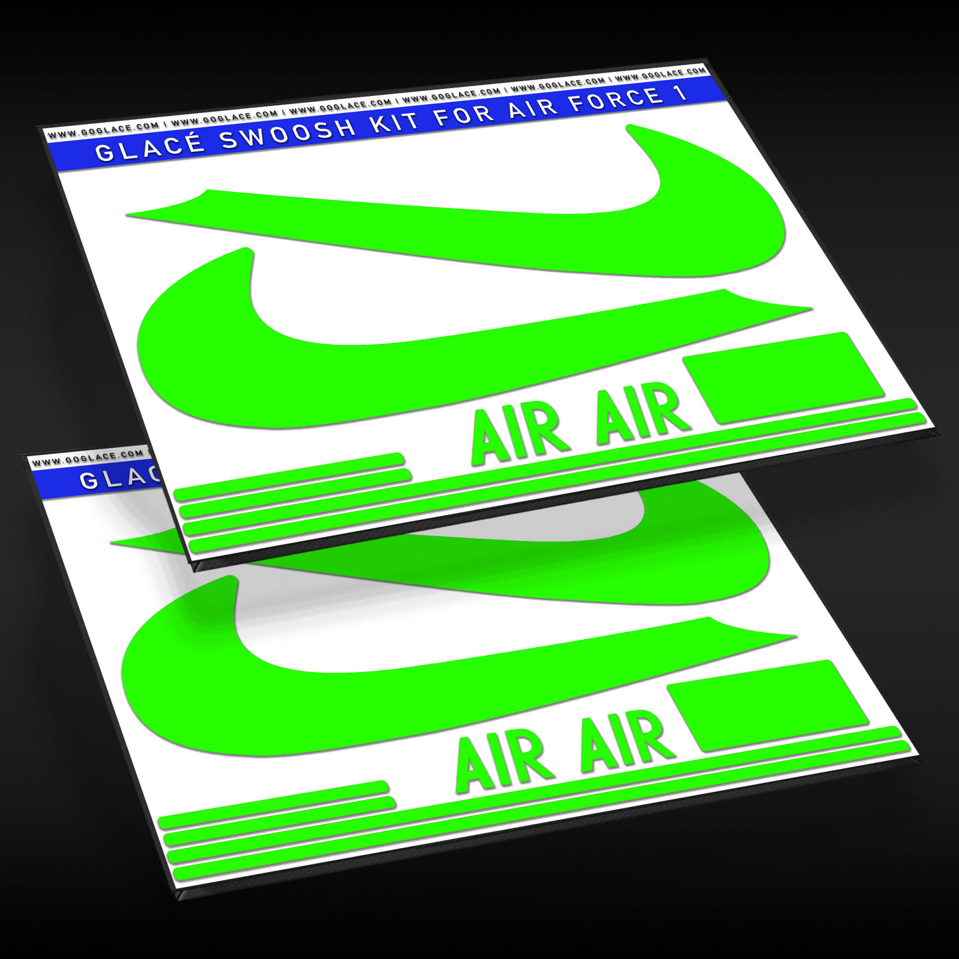 Neon Green Air Force 1 Check Wrap