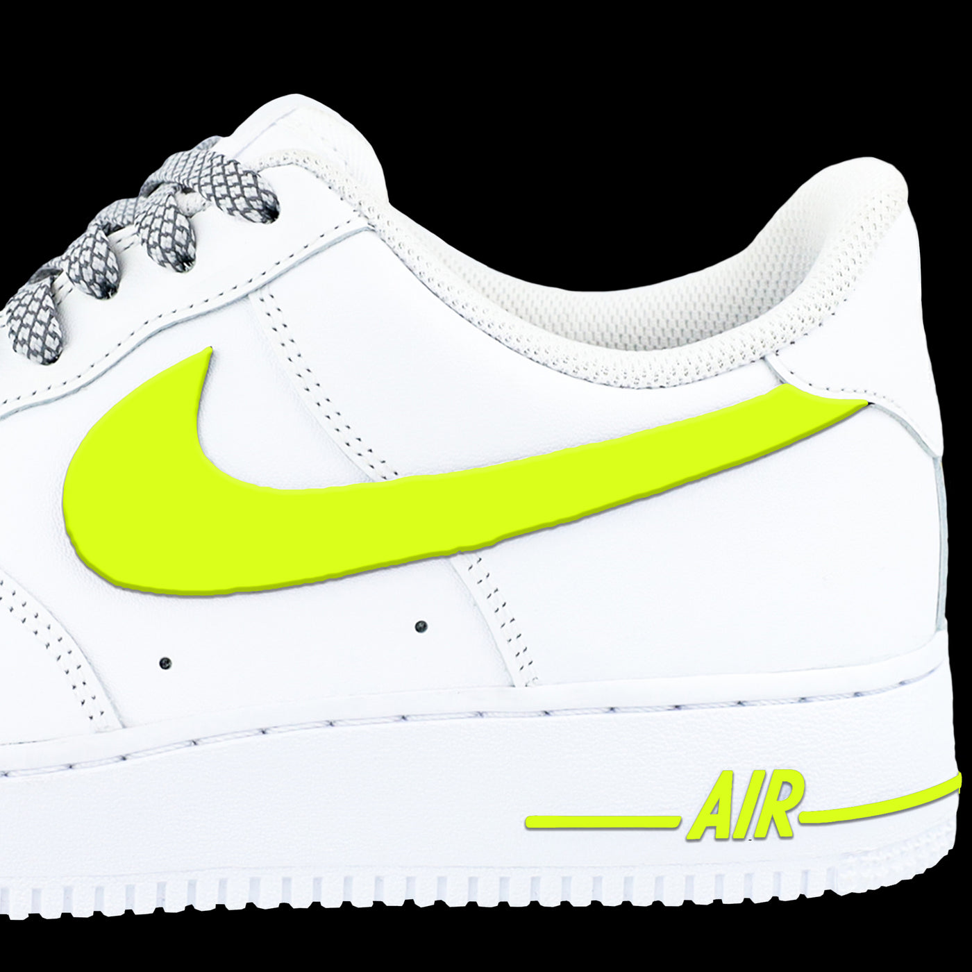 Neon Yellow Air Force 1 Check Wrap
