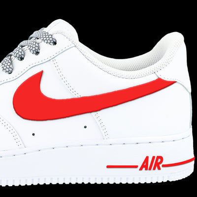 Red Air Force 1 Check Wrap