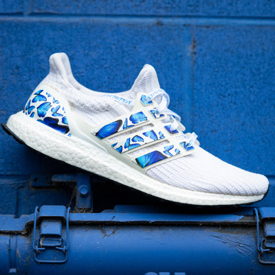 Blue Butterfly Stripes for Ultra Boost