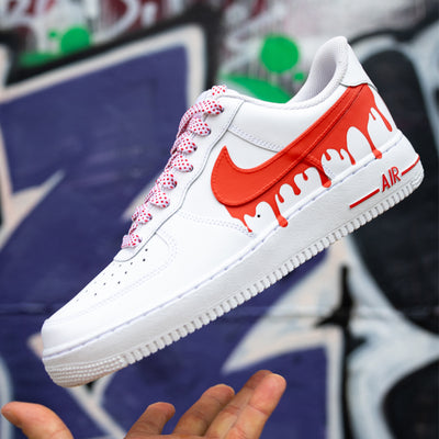 Candy Red Drip Kit Air Force 1 Check Wrap