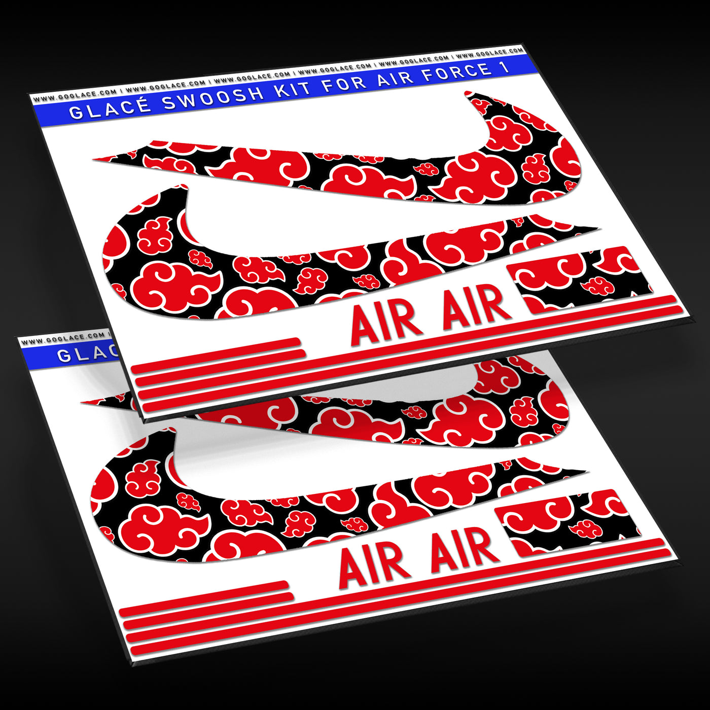 Black Akatsuki Air Force 1 Check Wrap
