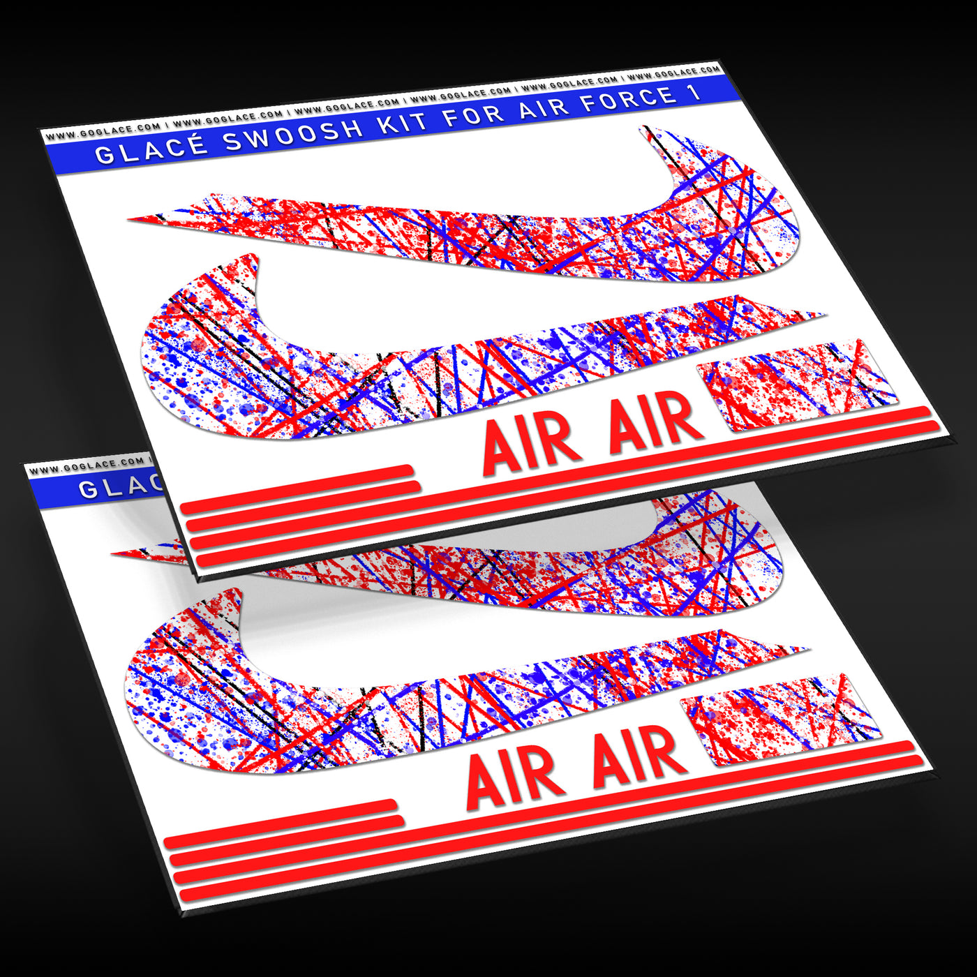Paint Splatter Air Force 1 Check Wrap