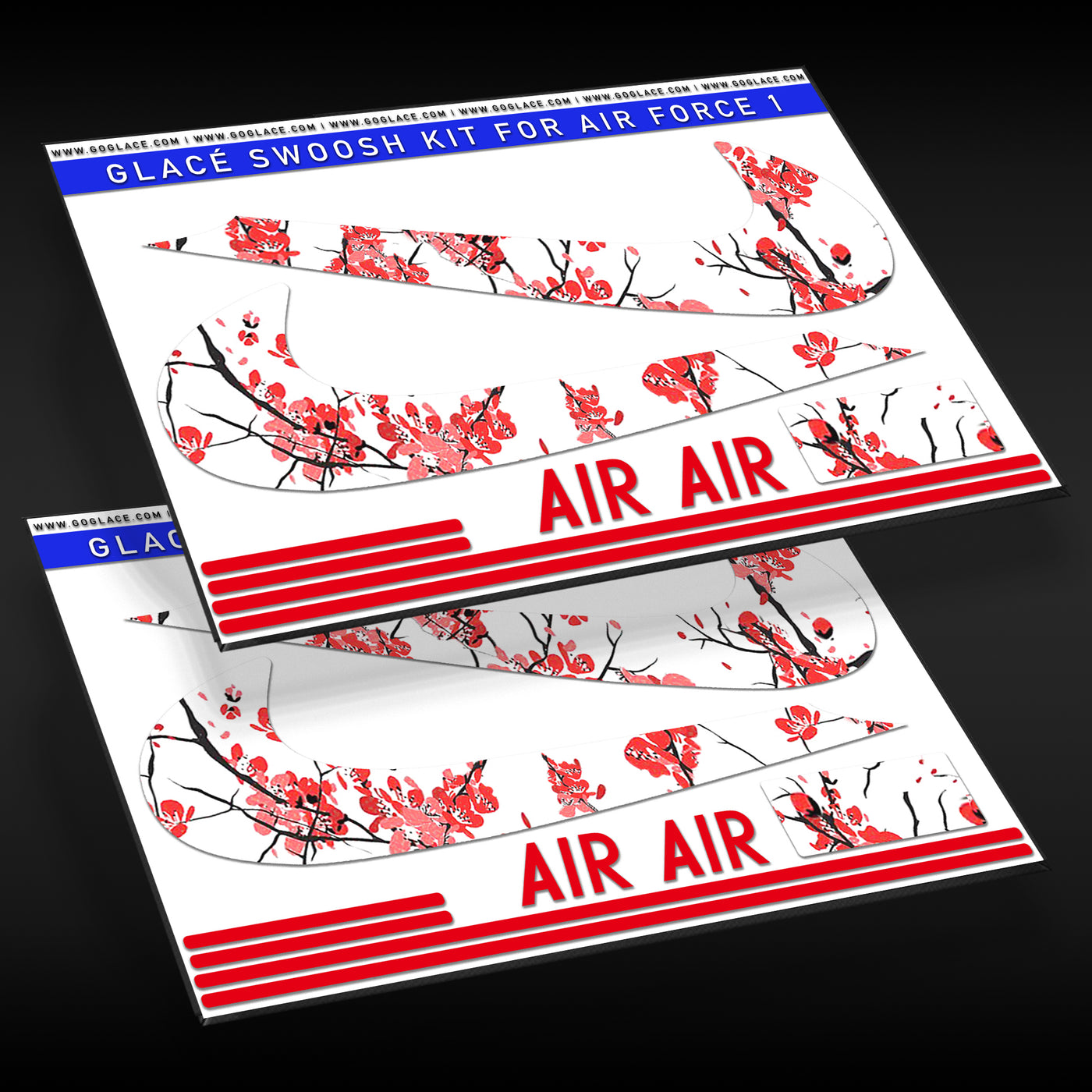 White Cherry Blossom Air Force 1 Check Wrap