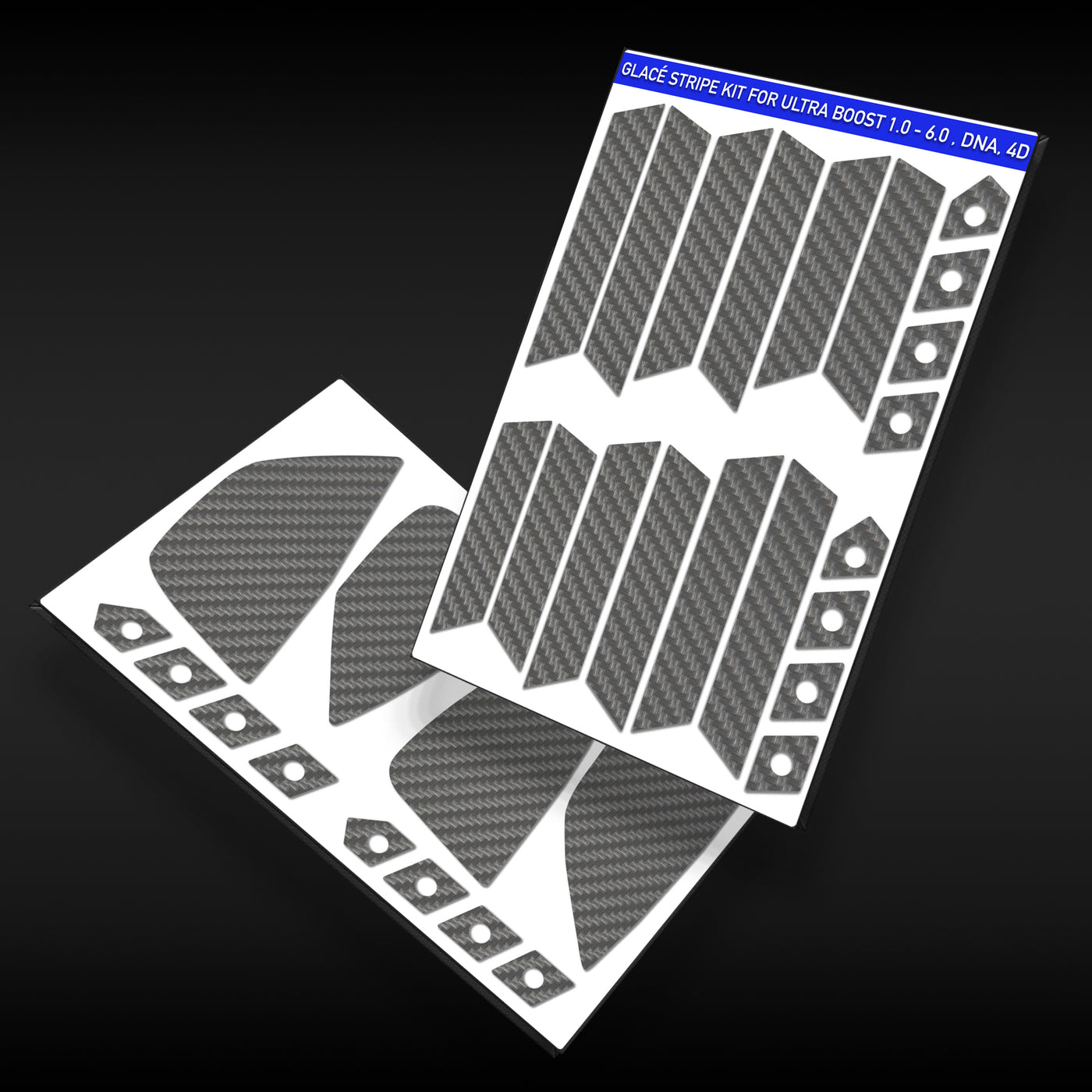 Silver Carbon Fiber Stripes for Ultra Boost