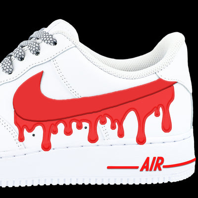 Candy Red Drip Kit Air Force 1 Check Wrap