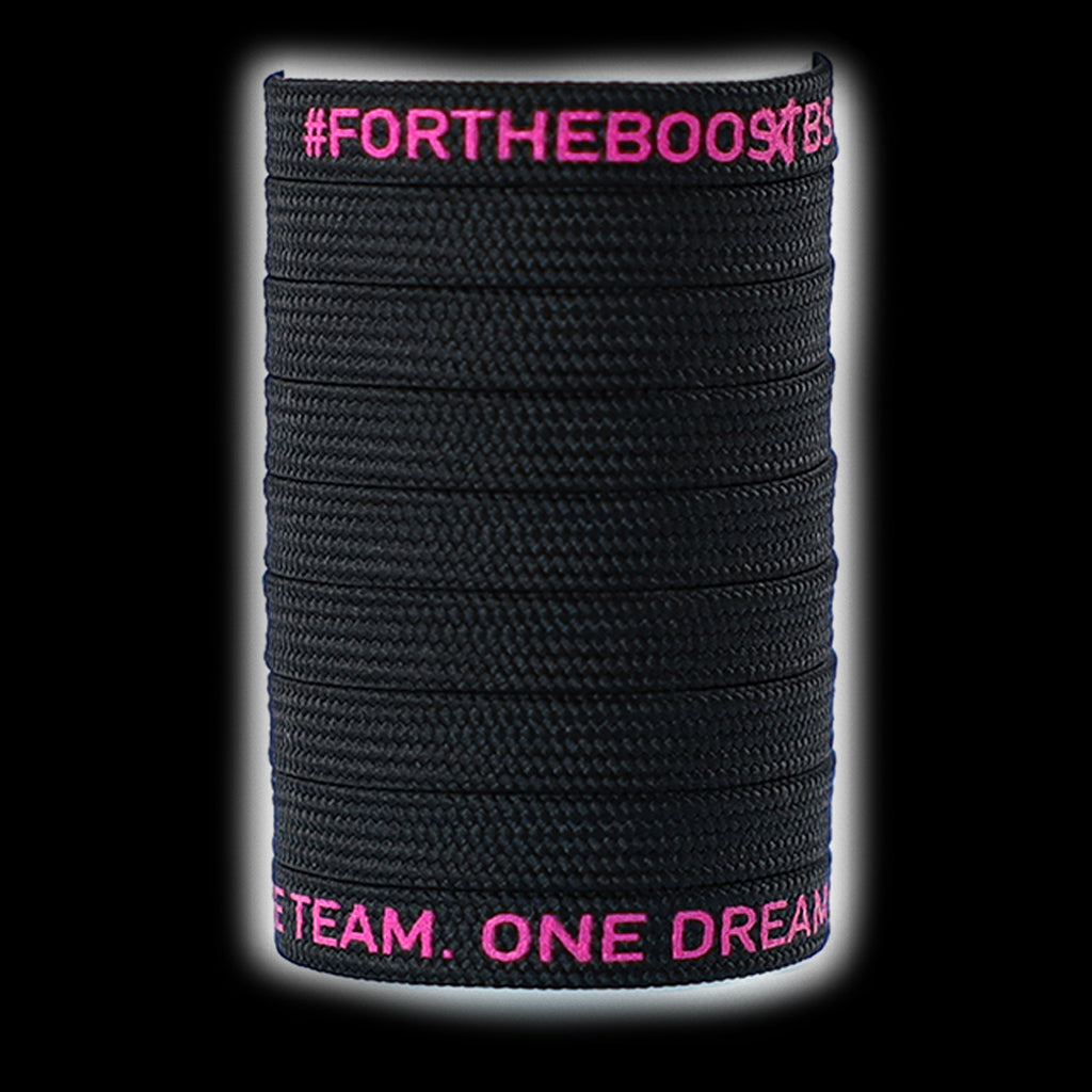 Limited Edition - Black Breast Cancer Awareness Laces