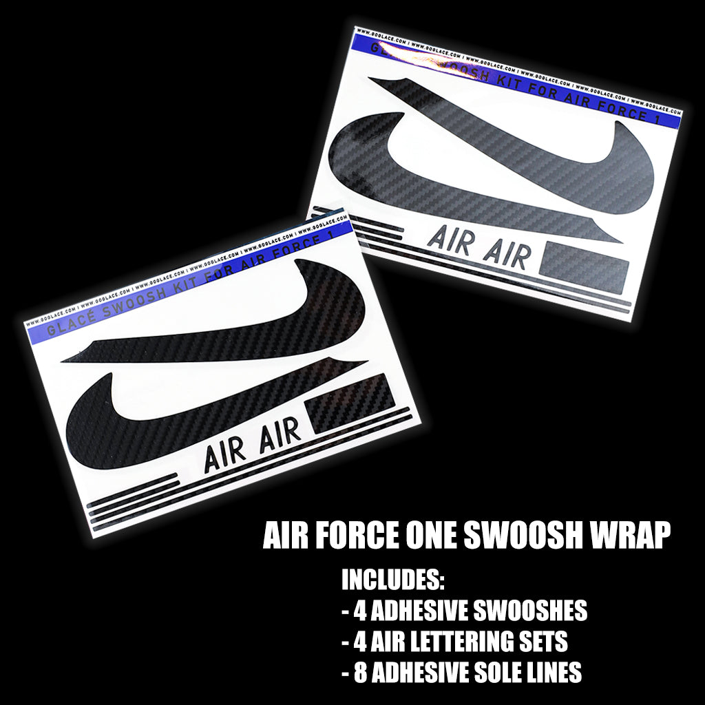 Black Carbon Fiber Air Force 1 Check Wrap