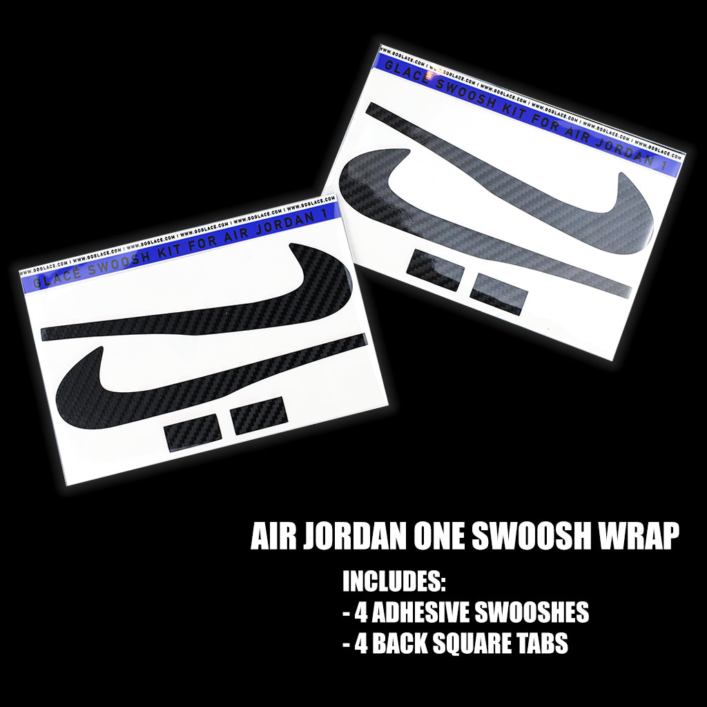 Black Carbon Fiber Air Jordan 1 Check Wrap