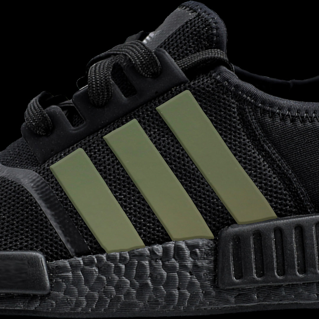 adidas gazelle silver green womens Olive Green NMD Stripe Decals – GLACÉ Inc