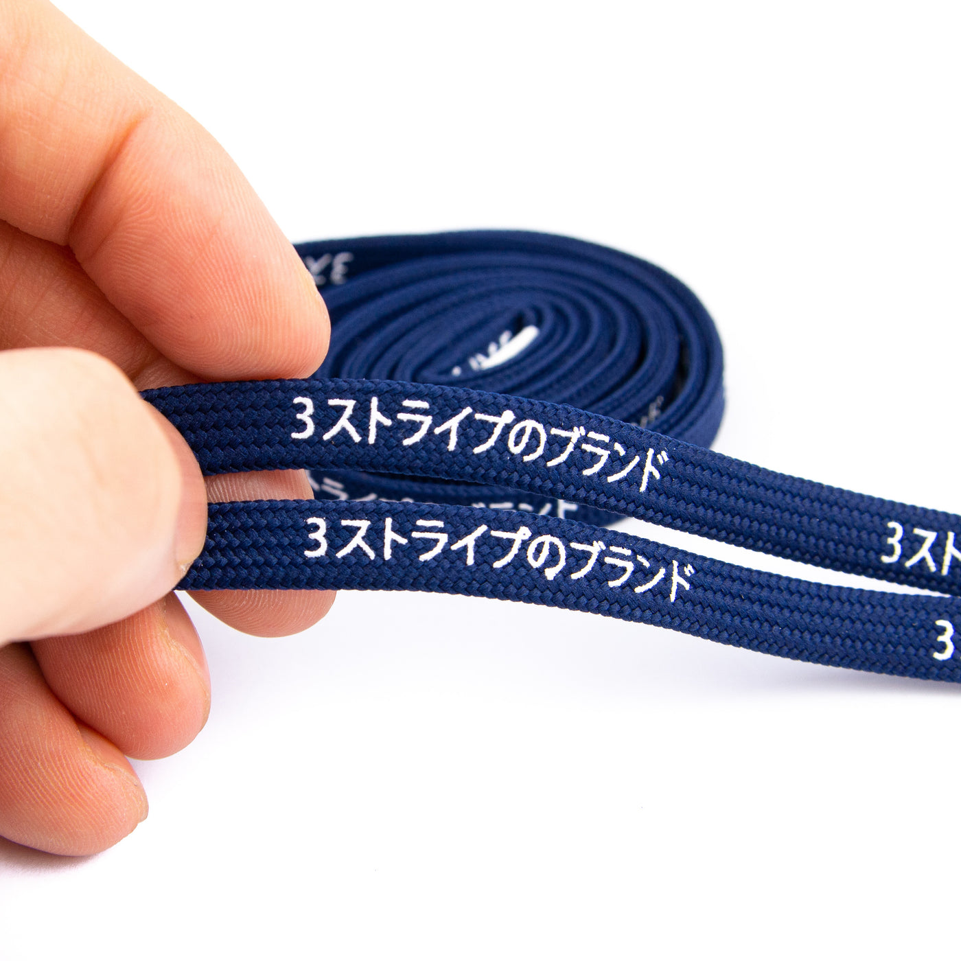 Navy Blue Katakana Laces