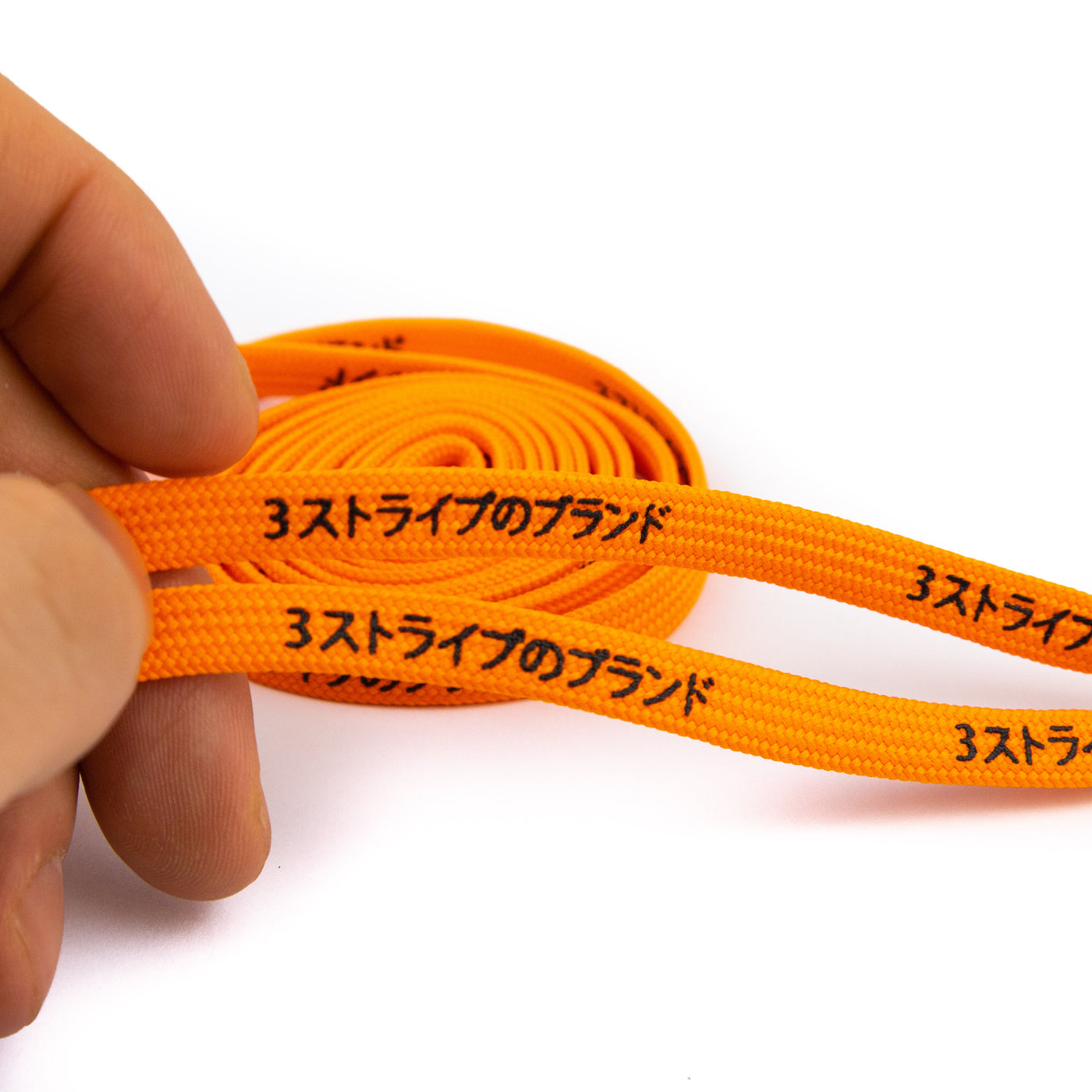 Orange Katakana Laces