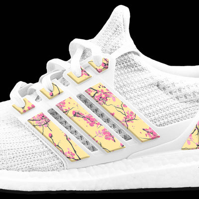 Pale Yellow Cherry Stripes for Ultra Boost