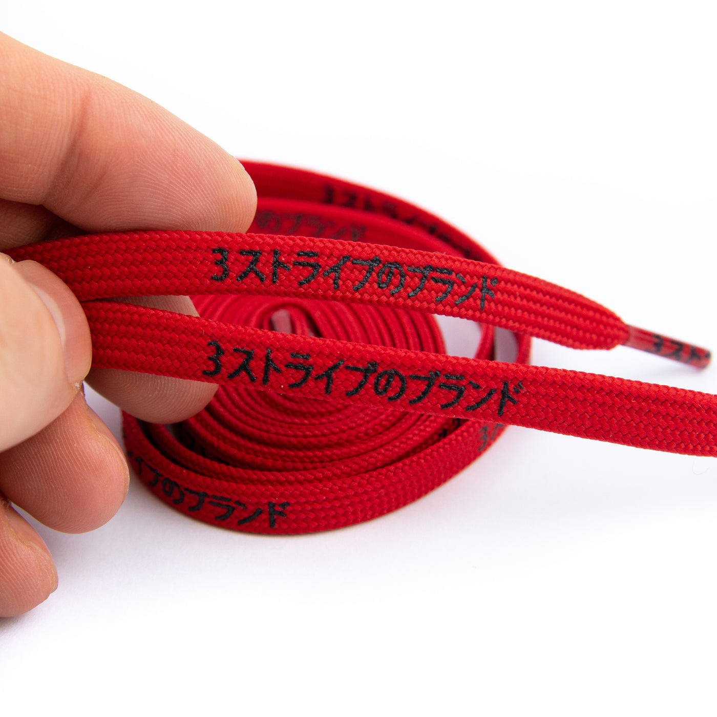 Red Katakana Laces