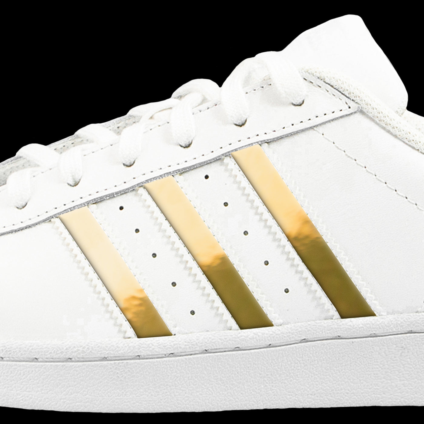 Adidas superstar originals gold stripes Clearance