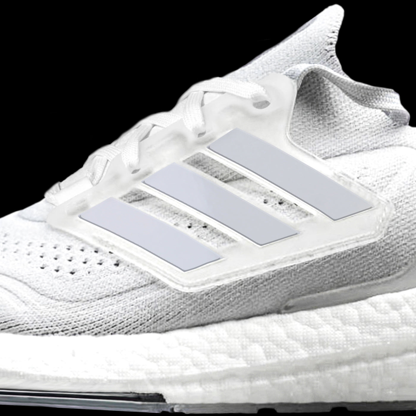 White 3M Reflective Stripes for Ultra Boost 22 / 21