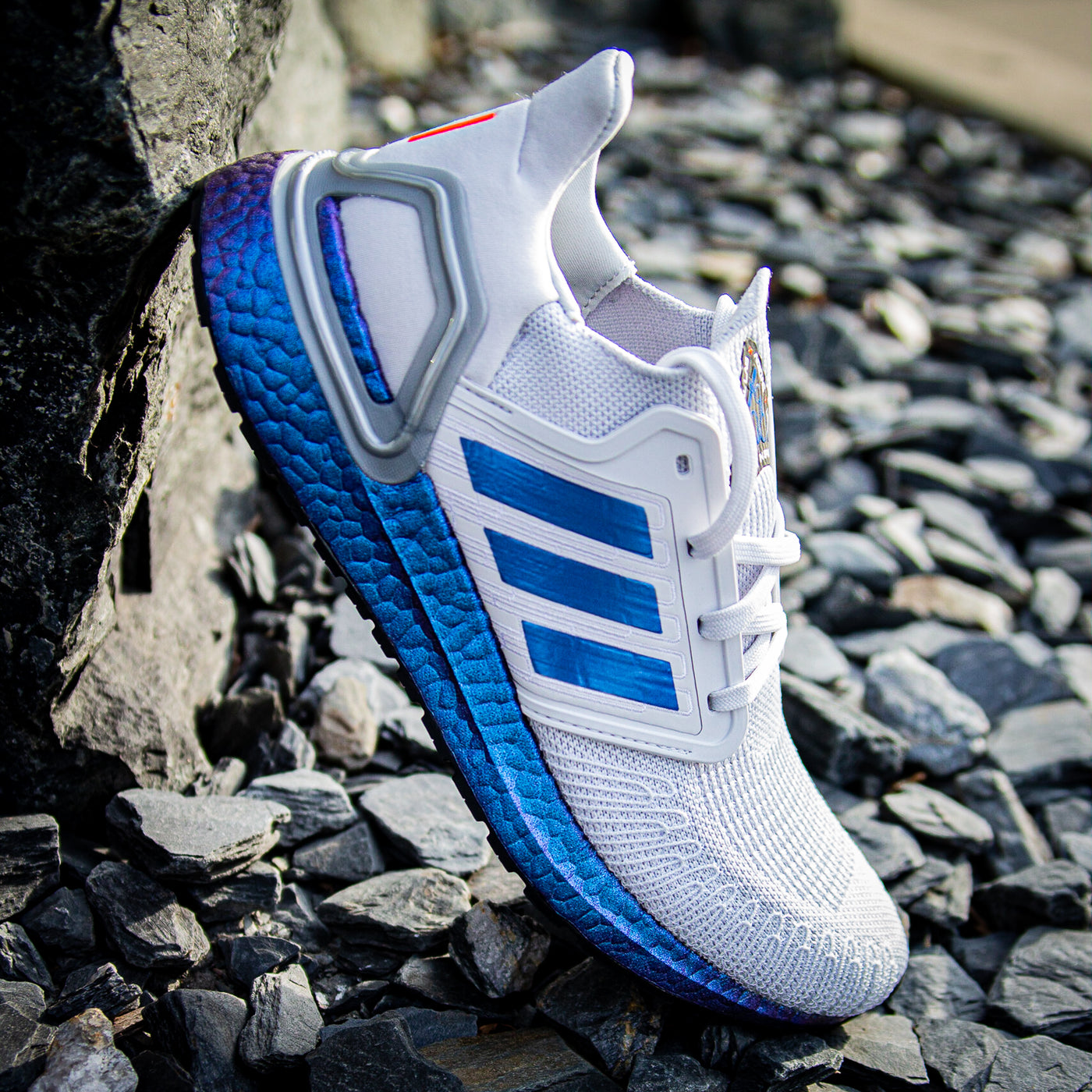 Ice Blue Color Shift Stripes for Ultra Boost 20