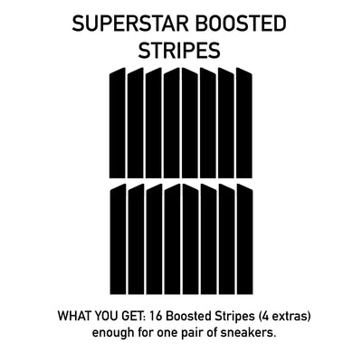 Silver Carbon Fiber Superstar Stripes